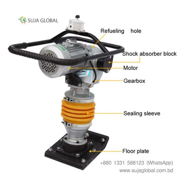 SGE-110 Electric Portable Vibrating Tamping Rammer - Image 3